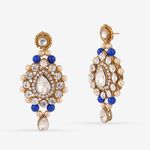 Buy Queen Be Royal Blue Kundan Necklace with Maang Tika Set - Purplle