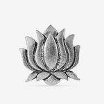 Buy Queen Be Oxidised Lotus Cocktail Ring - Purplle