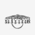 Buy Queen Be Oxidised Ghungroo Cocktail Ring - Purplle
