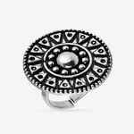 Buy Queen Be Oxidised Tribal Tattoo Cocktail Ring - Purplle