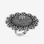 Buy Queen Be Oxidised Blossoming Garden Cocktail Ring - Purplle