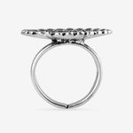 Buy Queen Be Oxidised Concentric Circle Cocktail Ring - Purplle