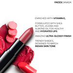Buy FACES CANADA Weightless Creme Finish Lipstick - Rock Solid, 4g | Creamy Finish | Smooth Texture | Long Lasting Rich Color | Hydrated Lips | Vitamin E, Jojoba Oil, Shea Butter, Almond Oil - Purplle