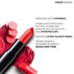 Buy FACES CANADA Weightless Creme Finish Lipstick - Candied Fruits 08, 4g | Creamy Finish | Silky Smooth Texture | Long Lasting Rich Color | Hydrated Lips | Vitamin E, Jojoba Oil, Shea Butter, Almond Oil - Purplle