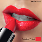 Buy FACES CANADA Weightless Creme Finish Lipstick - Candied Fruits 08, 4g | Creamy Finish | Silky Smooth Texture | Long Lasting Rich Color | Hydrated Lips | Vitamin E, Jojoba Oil, Shea Butter, Almond Oil - Purplle