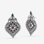 Buy Queen Be Oxidised Sweetheart Red & Green Studded Tops - Purplle