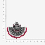 Buy Queen Be Oxidised Dancing Peacock Red Tops Chandbalis - Purplle