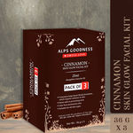Buy Alps Goodness Cinnamon Skin Glow Facial Kit - Pack of 3 (36 g x 3) - Purplle