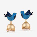Buy Queen Be Birdy Blue Jhumkis - Purplle