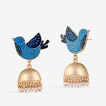 Buy Queen Be Birdy Blue Jhumkis - Purplle