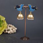 Buy Queen Be Birdy Blue Jhumkis - Purplle