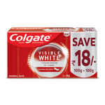 Buy Colgate Visible White Dazzling White Toothpaste Sparkling Mint (200 g) (Saver Pack) - Purplle