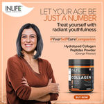 Buy INLIFE Hydrolyzed Collagen Peptides Powder Supplements Type 1 and 3, Biotin, Vitamin C, Hyaluronic Acid, Glucosamine, Skin Health for Men & Women - 200g (Orange Flavour) - Purplle