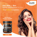 Buy INLIFE Hydrolyzed Collagen Peptides Powder Supplements Type 1 and 3, Biotin, Vitamin C, Hyaluronic Acid, Glucosamine, Skin Health for Men & Women - 200g (Orange Flavour) - Purplle