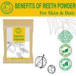 Buy Avnii Organics 100% Organic Reetha Powder: Good for Hair & Skin - Purplle