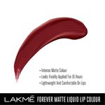 Buy Lakme Forever Matte Liquid Lip Colour, Crimson Rose, 5.6 ml - Purplle