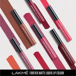 Buy Lakme Forever Matte Liquid Lip Colour, Crimson Rose, 5.6 ml - Purplle