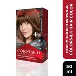 Buy Revlon Colorsilk Hair Color Medium Golden Brown 4G (40 g + 40 g + 11.8 g) - Purplle