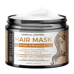 Buy Bella Vita Organic Hair Mask Cream For Volume & Strength With Ginger, Rosemary, Eucalyptus, Argan Oil, Keratin & Biotin For Women & Men (200 ml) - Purplle