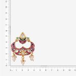 Buy Queen Be Royalty Pink Enamel & Kundan Chandbali - Purplle
