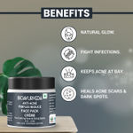 Buy BIOAYURVEDA Anti-Acne Pimples reduce face pack Cream for Acne, Oily skin, Pimples, Blackheads (120 g) - Purplle