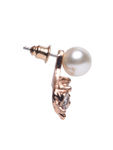 Buy Femnmas Pearl Three Rhinestone EarJacket - Purplle