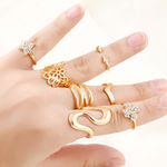 Buy Femnmas Midi Finger Ring Set 7Pcs - Purplle