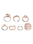 Buy Femnmas Midi Finger Ring Set 7Pcs - Purplle