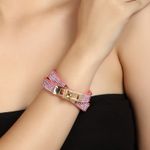 Buy Femnmas Pink Bling Bracelet For Girls - Purplle