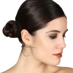 Buy Femnmas Designer Hoop Cross Earrings - Purplle