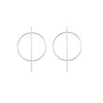 Buy Femnmas Silver Hoop Celebrity Earrings - Purplle