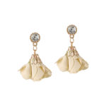 Buy Femnmas White Stone Flower Drop Earring - Purplle