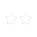 Buy Femnmas Star Shape Long Party Earring - Purplle