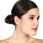 Buy Femnmas Star Shape Long Party Earring - Purplle
