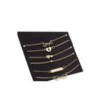 Buy Femnmas Love Bracelet Set (Pack of 6) - Purplle