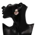 Buy Femnmas Pink Austrian Crystal Stud Earrings - Purplle