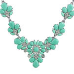Buy Femnmas Light Green Party Necklace - Purplle