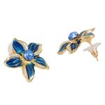 Buy Femnmas Blue Flower Necklace Set - Purplle