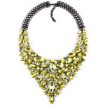 Buy Femnmas Lime Green Heavy Party Victoria Necklace - Purplle