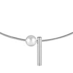 Buy Femnmas Silver Pearl Necklace For Girls - Purplle