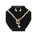 Buy Femnmas Bridal Pearl Necklace Earring Set - Purplle
