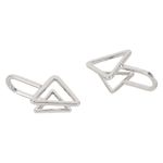 Buy Femnmas Silver Triangle Ear Lobe Earring - Purplle
