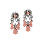 Buy Femnmas Peach Party Drop Dangler Earrings - Purplle