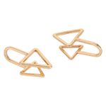 Buy Femnmas Golden Triangle Ear Lobe Earring - Purplle