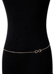Buy Femnmas Golden Infinity Symbol Belly Chain - Purplle