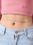 Buy Femnmas Golden Infinity Symbol Belly Chain - Purplle