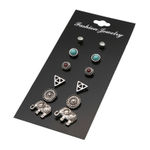 Buy Femnmas Elephant Earring Set (Pack of 6 Pair) - Purplle