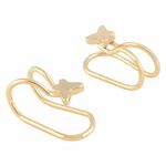 Buy Femnmas Golden Butterfly EarClip - Purplle