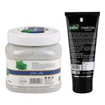 Buy Zerb Mint Face Scrub 500g With Anti Pollution Activated Charcoal Face Wash (100 ml) - Purplle