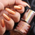 Buy DeBelle Gel Nail Lacquer Metallic Rustique Copper - Rose Gold Copper, (8 ml) - Purplle